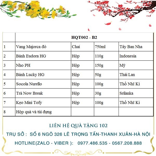 Hộp Quà Tết HQT002