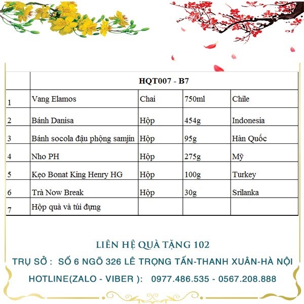 Hộp Quà Tết HQT007