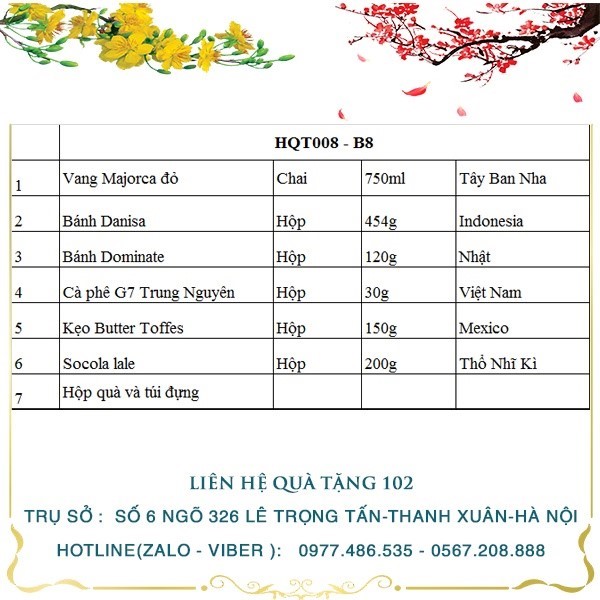 Hộp Quà Tết HQT008