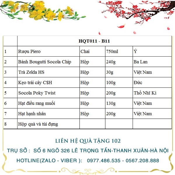 Hộp Quà Tết HQT011