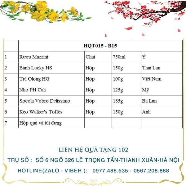 Hộp Quà Tết HQT015