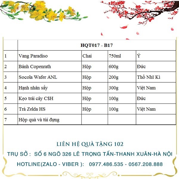 Hộp Quà Tết HQT017