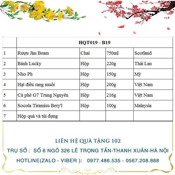 Hộp Quà Tết HQT019
