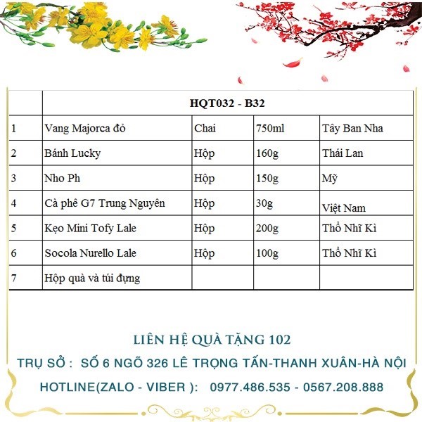 Hộp Quà Tết HQT022
