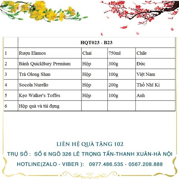 Hộp Quà Tết HQT023