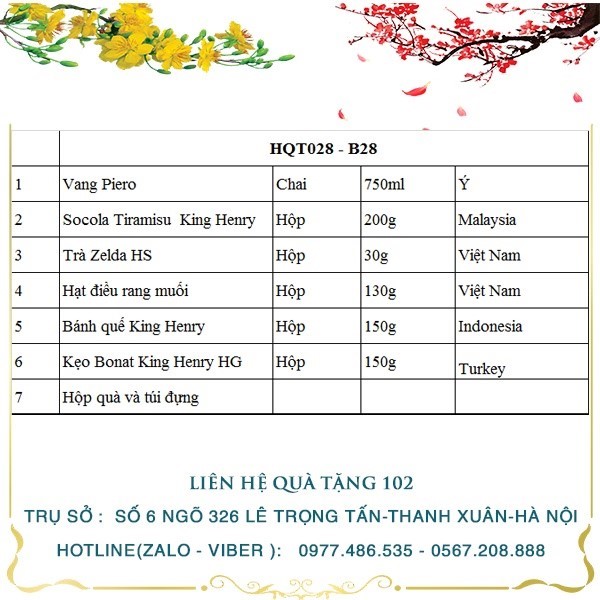 Hộp Quà Tết HQT028