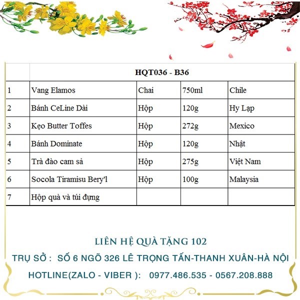 Hộp Quà Tết HQT036