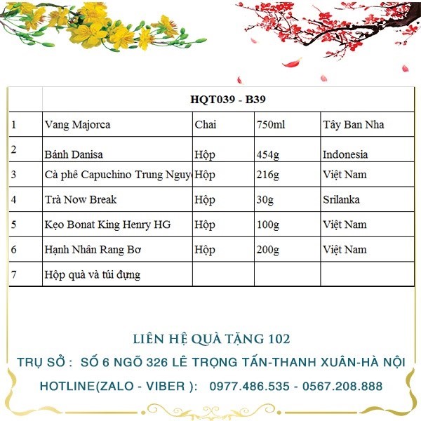 Hộp Quà Tết HQT039