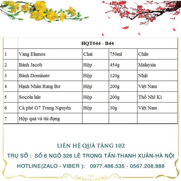 Hộp Quà Tết HQT044