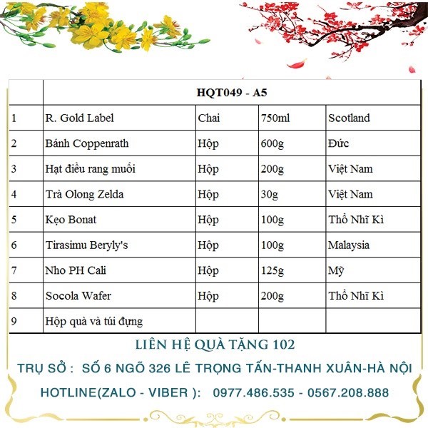 Hộp Quà Tết HQT049