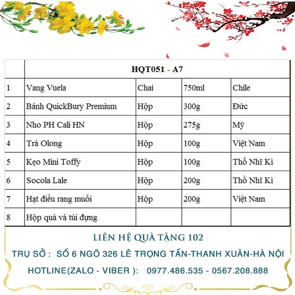 Hộp Quà Tết HQT051
