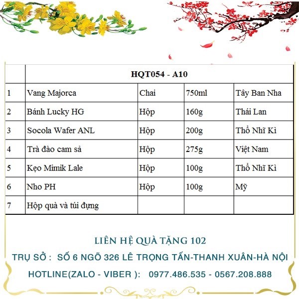 Hộp Quà Tết HQT054