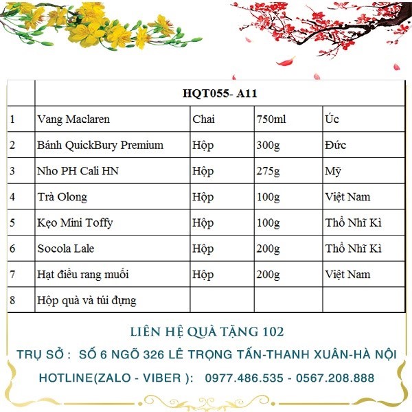 Hộp Quà Tết HQT055