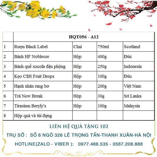 Hộp Quà Tết HQT056