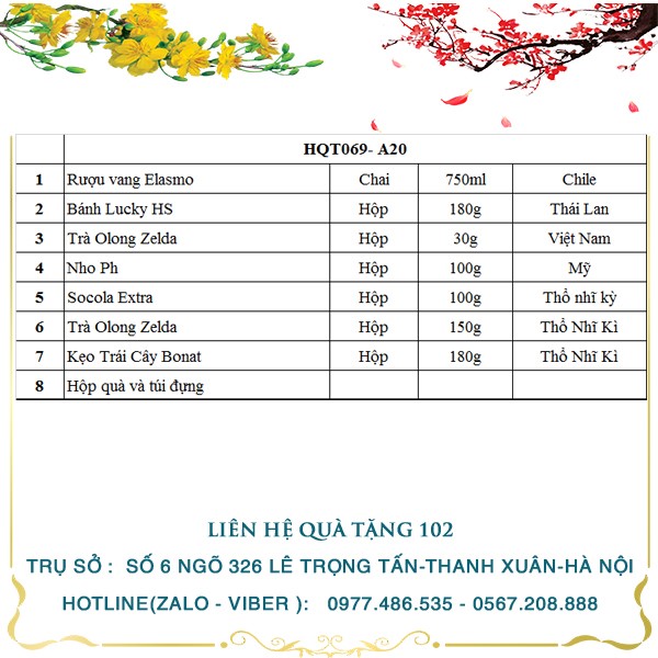 Hộp Quà Tết HQT069