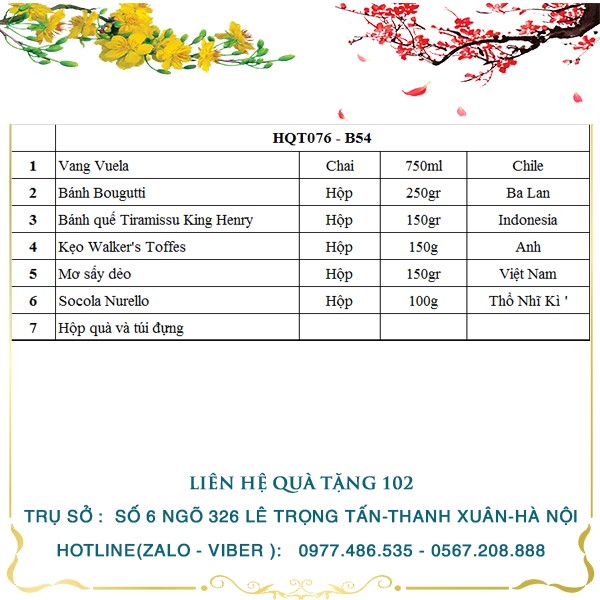 Hộp Quà Tết HQT076