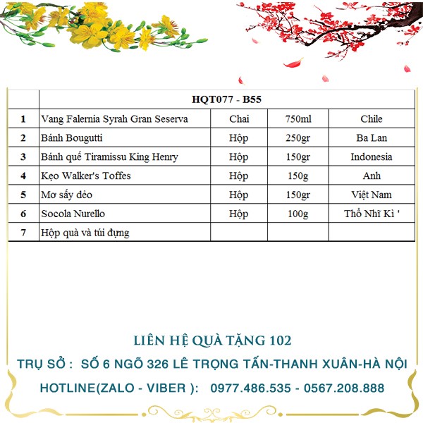 Hộp Quà Tết HQT077