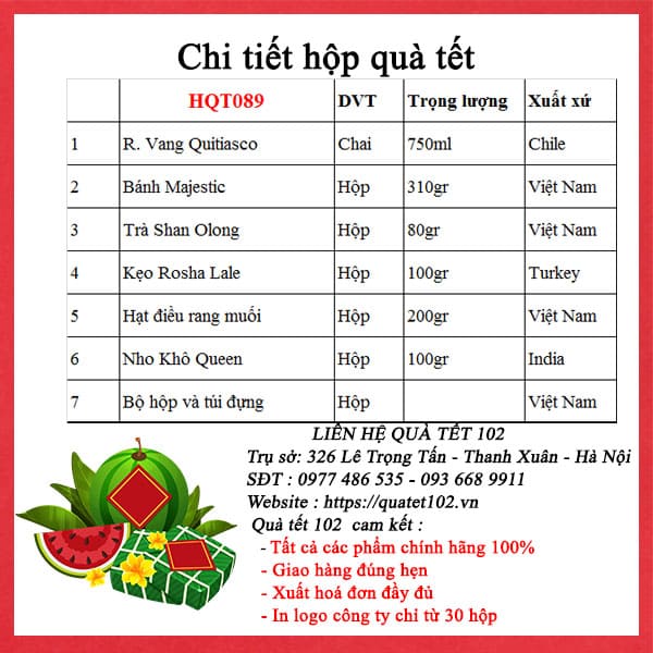 Hộp Quà Tết HQT089