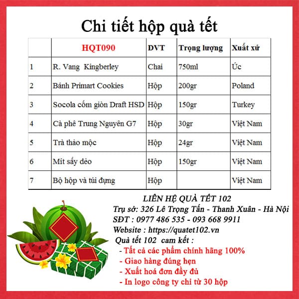 Hộp Quà Tết HQT090