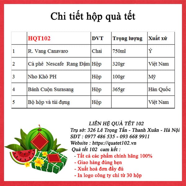 Hộp Quà Tết HQT102