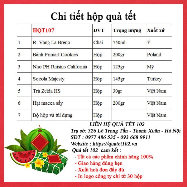 Hộp Quà Tết HQT107