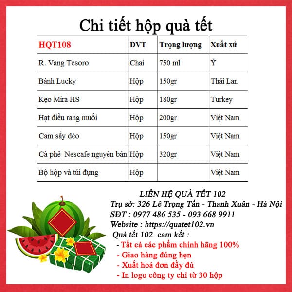 Hộp Quà Tết HQT108