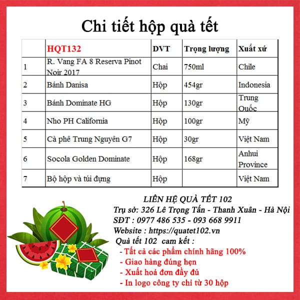 Hộp Quà Tết HQT132