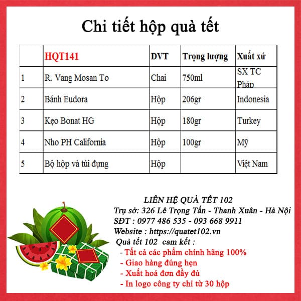 Hộp Quà Tết HQT141