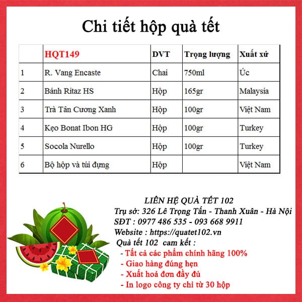 Hộp Quà Tết HQT149