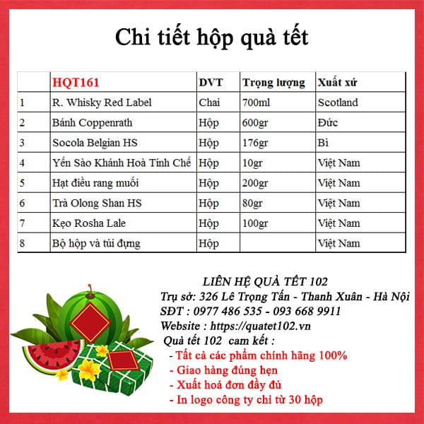 Hộp quà tết 2025 QT161