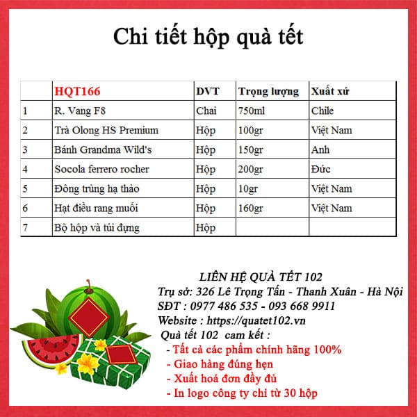 Hộp Quà Tết HQT166