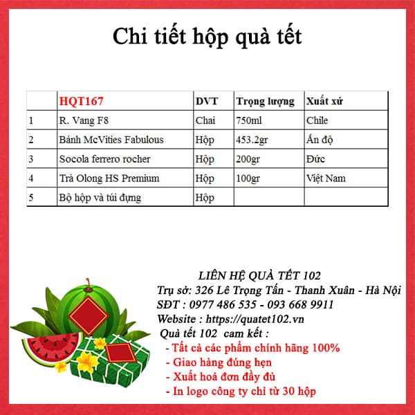 Hộp Quà Tết HQT167