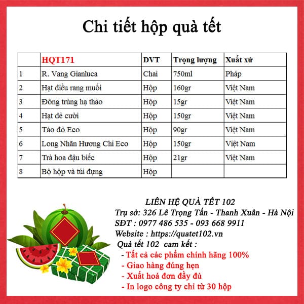 Hộp quà tết 2025 QT171