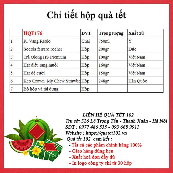 Hộp quà tết 2025 QT176