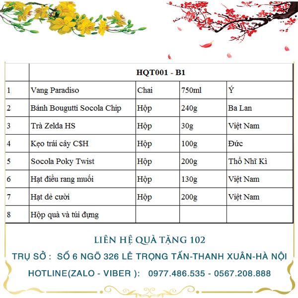 Hộp Quà Tết In Logo IQT001