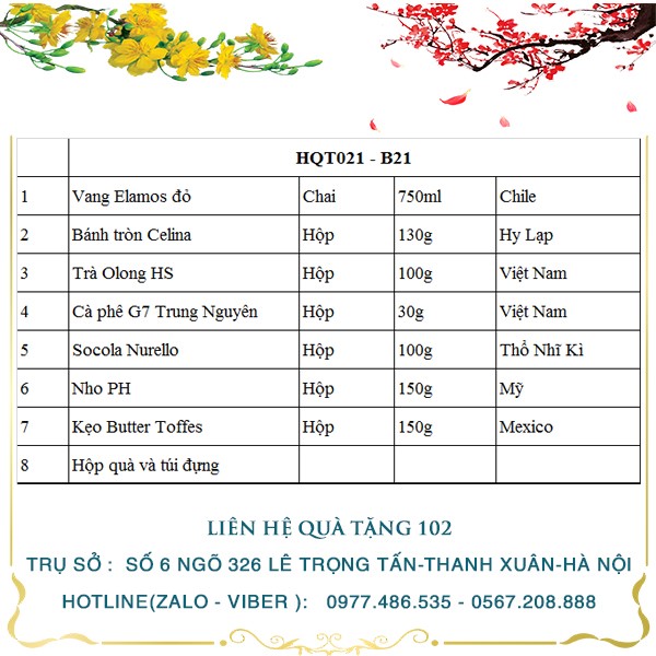 Hộp Quà Tết In Logo IQT021