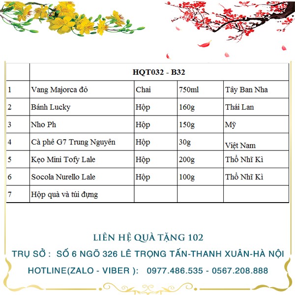 Hộp Quà Tết In Logo IQT022