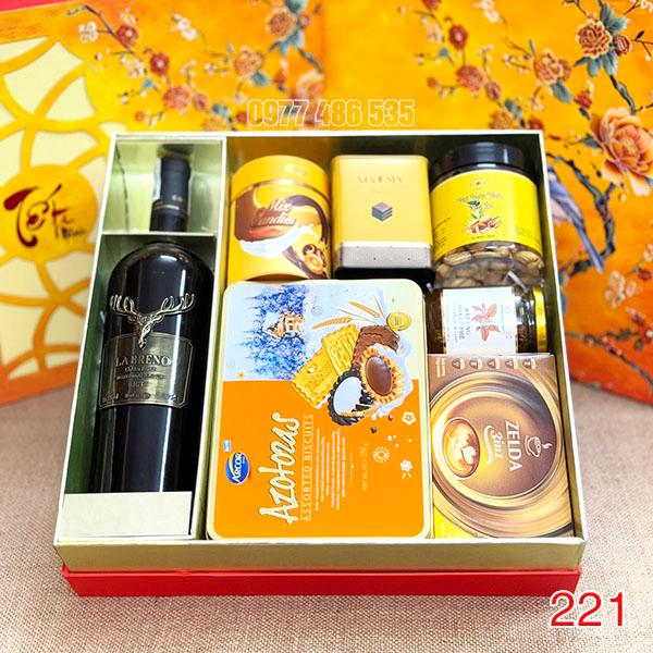 Hộp Quà Tết In Logo IQT052