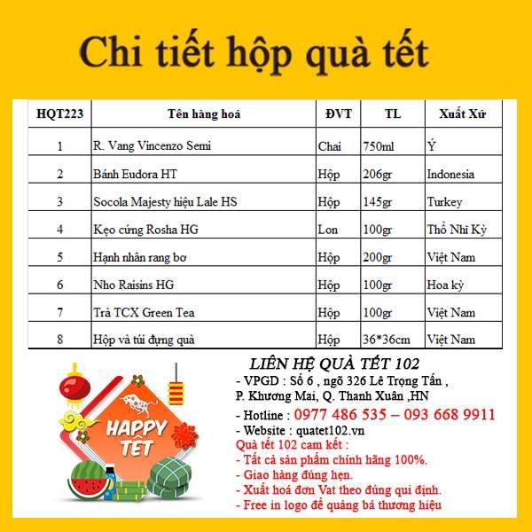Hộp Quà Tết In Logo IQT054