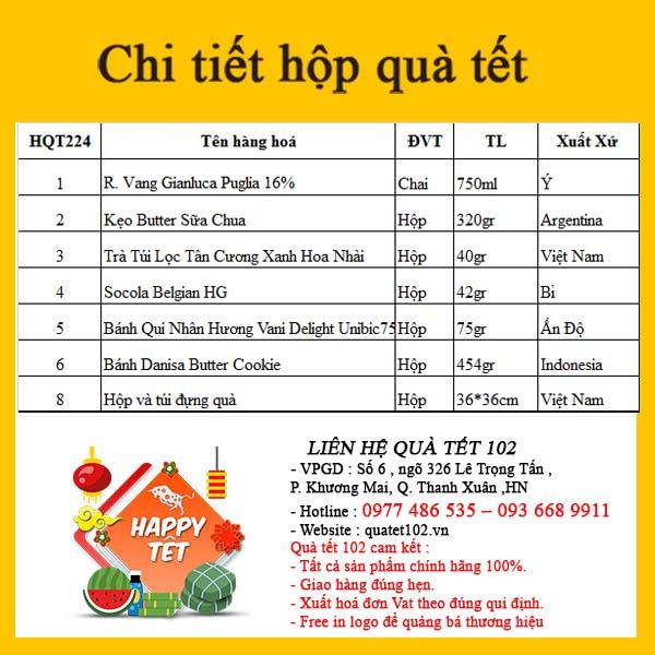 Hộp Quà Tết In Logo IQT055