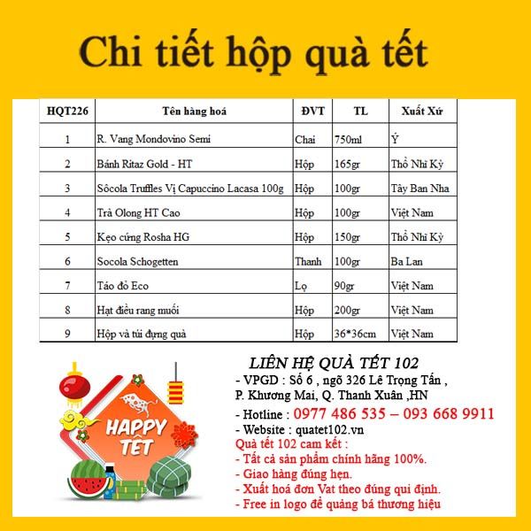 Hộp Quà Tết In Logo IQT057