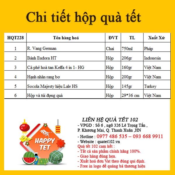 Hộp Quà Tết In Logo IQT059