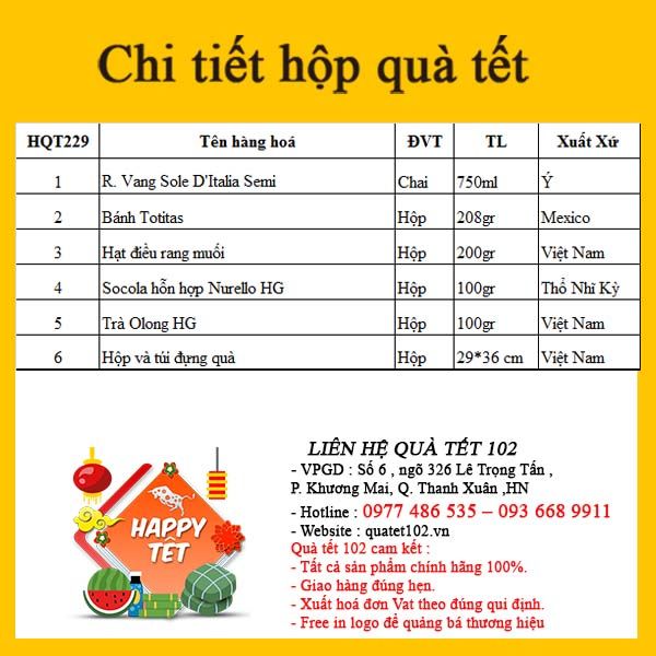 Hộp Quà Tết In Logo IQT060