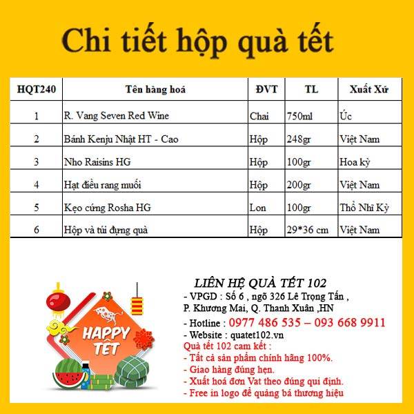 Hộp Quà Tết In Logo IQT062