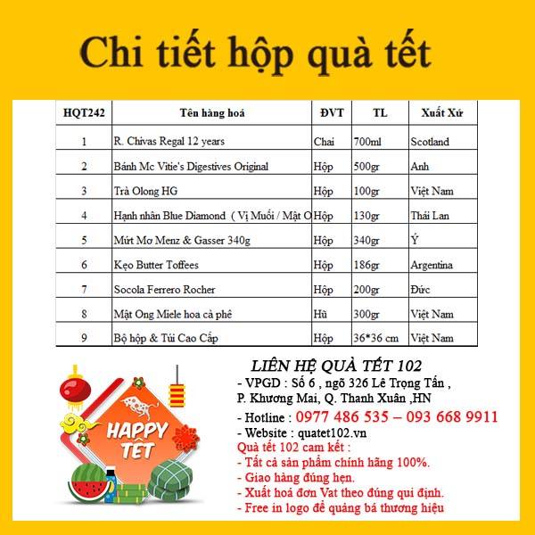 Hộp Quà Tết In Logo IQT064