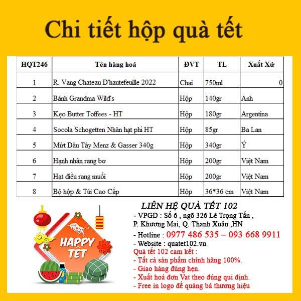 Hộp Quà Tết In Logo IQT068