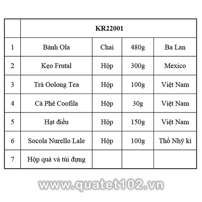 Hộp quà tết In Logo KR001