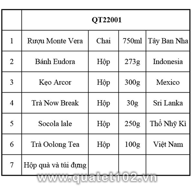 Hộp quà tết QT001