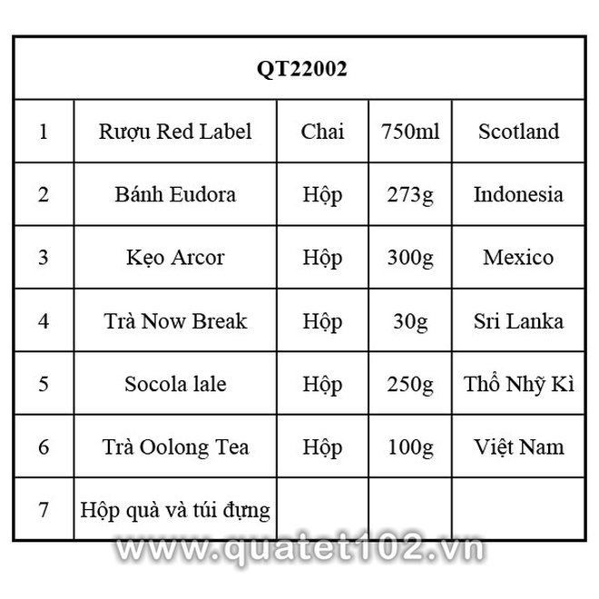 Hộp quà tết QT002
