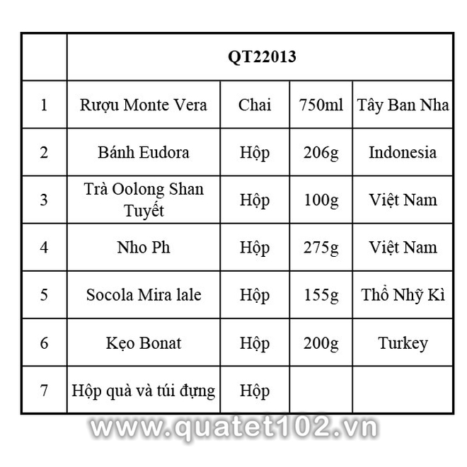 Hộp quà tết QT013